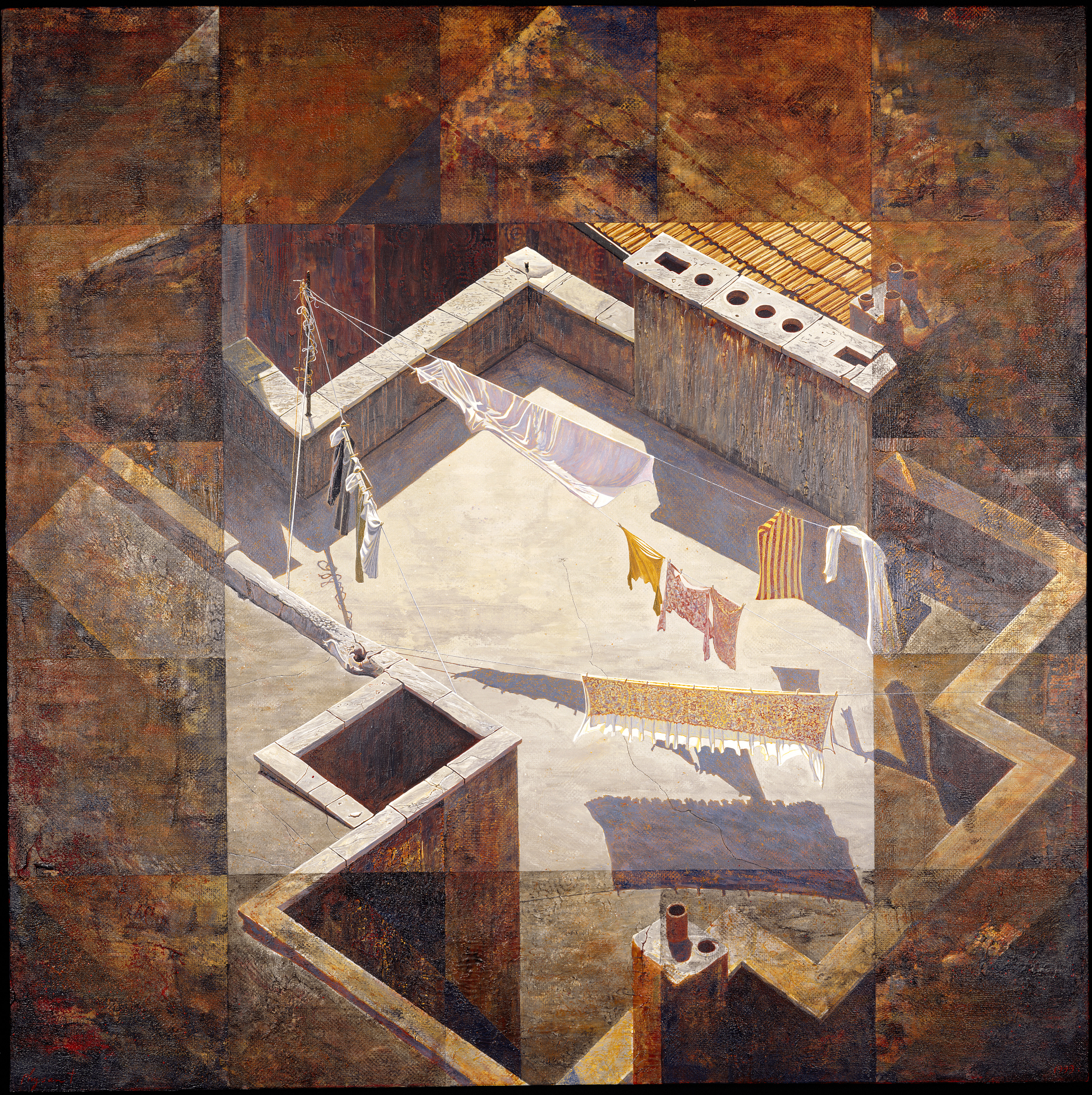 Højde, bredde, dybde og transcendens, 1999 (100×100 cm)